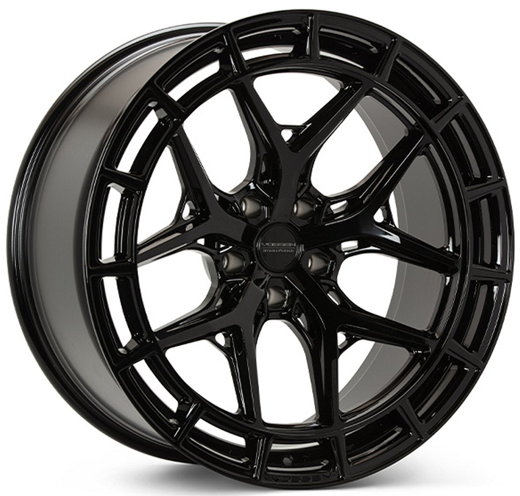 20X9 Vossen HFX-1 Gloss Black (5-Lug) 5x112 25mm