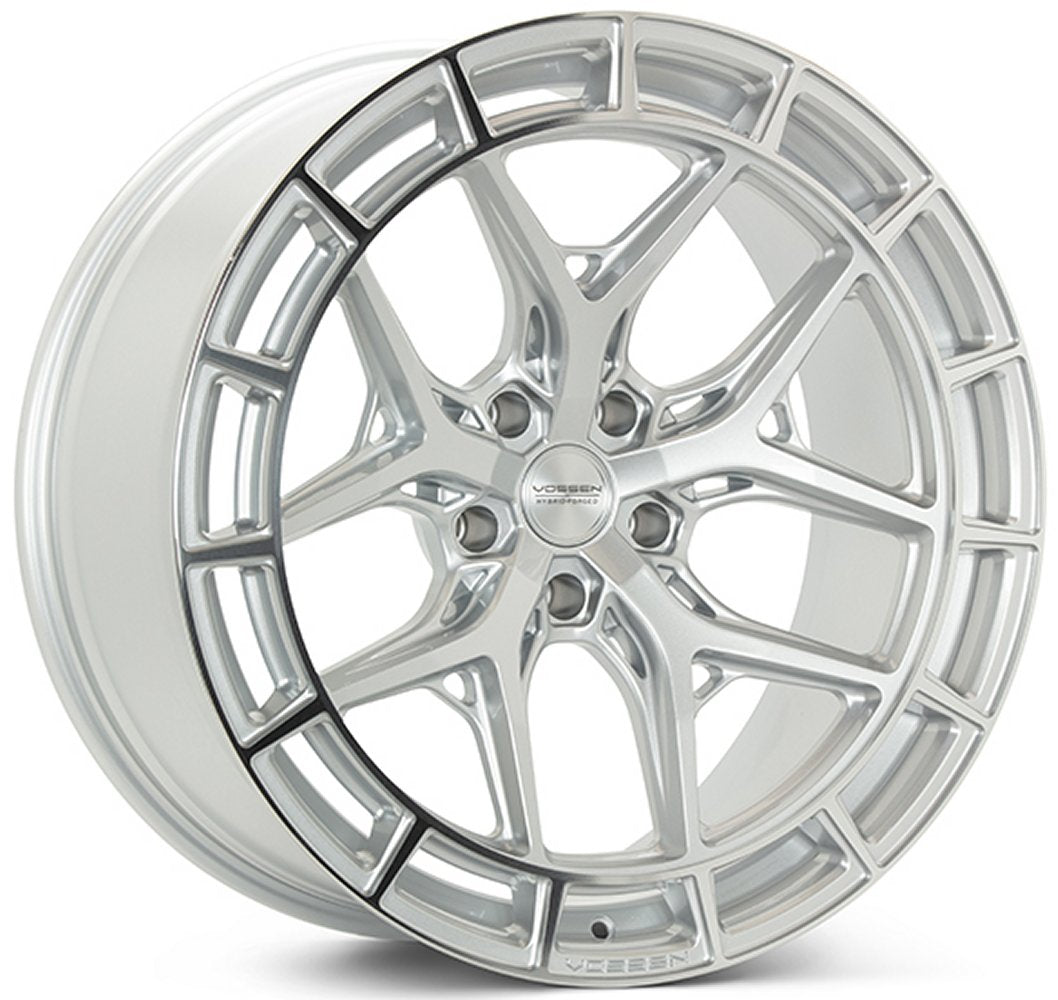 20X10.5 Vossen HFX-1 Silver Polished (5-Lug) (Deep Concave) 5x120 38mm