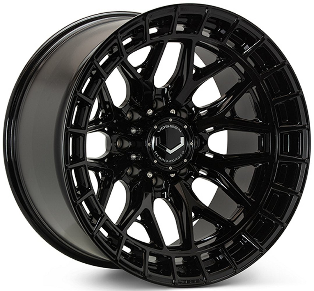 24X12 Vossen HFX-1 Gloss Black (Hybrid Forged) (* May Require Trimming) (Extreme Deep Concave) 8x6.5/165 -44mm
