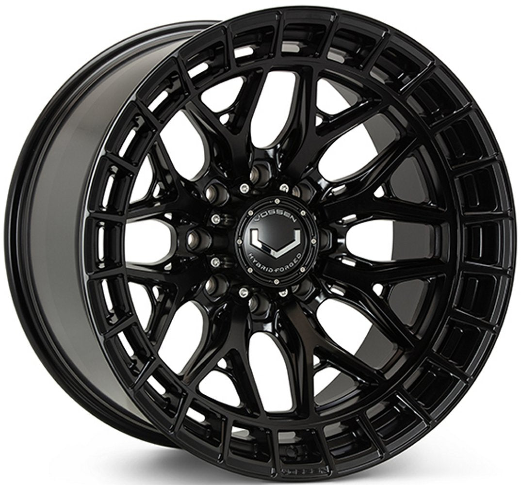 24X12 Vossen HFX-1 Satin Black (8-Lug) (* May Require Trimming) (Ultra Deep Concave) 8x170 -44mm