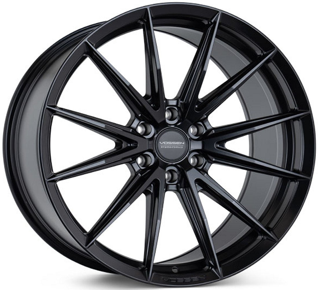 17X8.5 Vossen HFX-2 Satin Black (6-Lug) (Deep Concave) 6x130 35mm