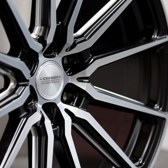 20x9.5 Vossen HF6-1 Matte Black w/ Brushed Face (Hybrid Forged) (Deep Concave) 6x135 15mm - Flex Offroad