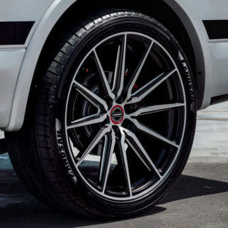 22x9.5 Vossen HF6-1 Matte Black w/ Brushed Face (Hybrid Forged) (Deep Concave) 6x135 20mm - Flex Offroad