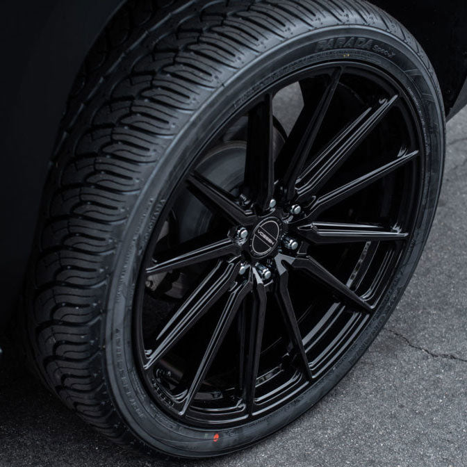 24x10 Vossen HF6-1 Gloss Black (Hybrid Forged) (Deep Concave) 6x135 35mm - Flex Offroad