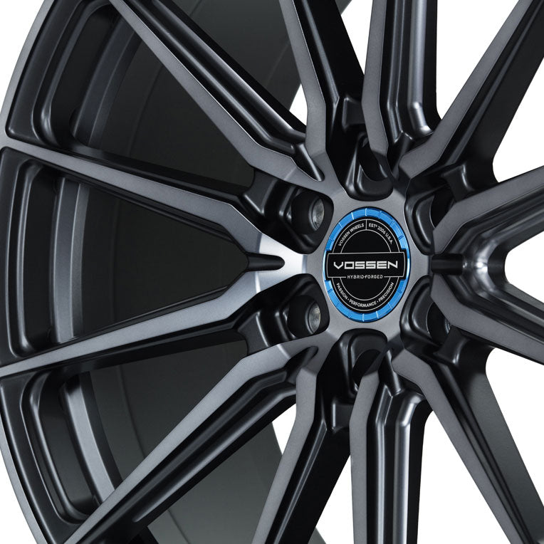22x9.5 Vossen HF6-1 Tinted Matte Gunmetal (Hybrid Forged) (Deep Concave) 6x5.5/139.7 20mm - Flex Offroad