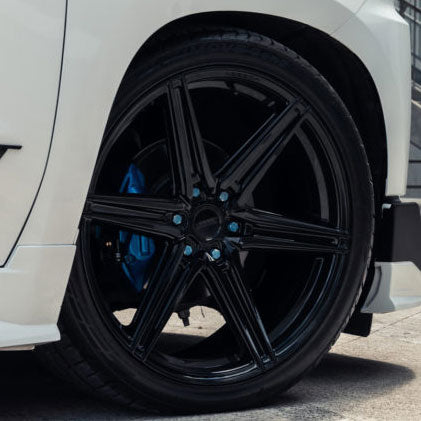 20x9.5 Vossen HF6-2 Gloss Black (Hybrid Forged) (Deep Concave) 6x135 15mm - Flex Offroad