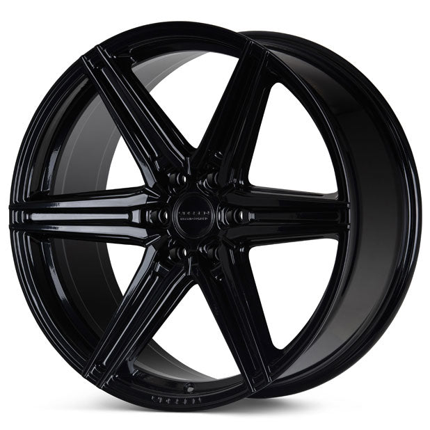 20x9.5 Vossen HF6-2 Gloss Black (Hybrid Forged) (Deep Concave) 6x135 15mm - Flex Offroad