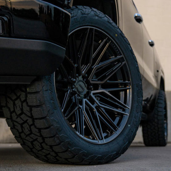 22x10 Vossen HF6-5 Gloss Black Tinted (Hybrid Forged) (Super Deep Concave) 6x135 -18mm - Flex Offroad