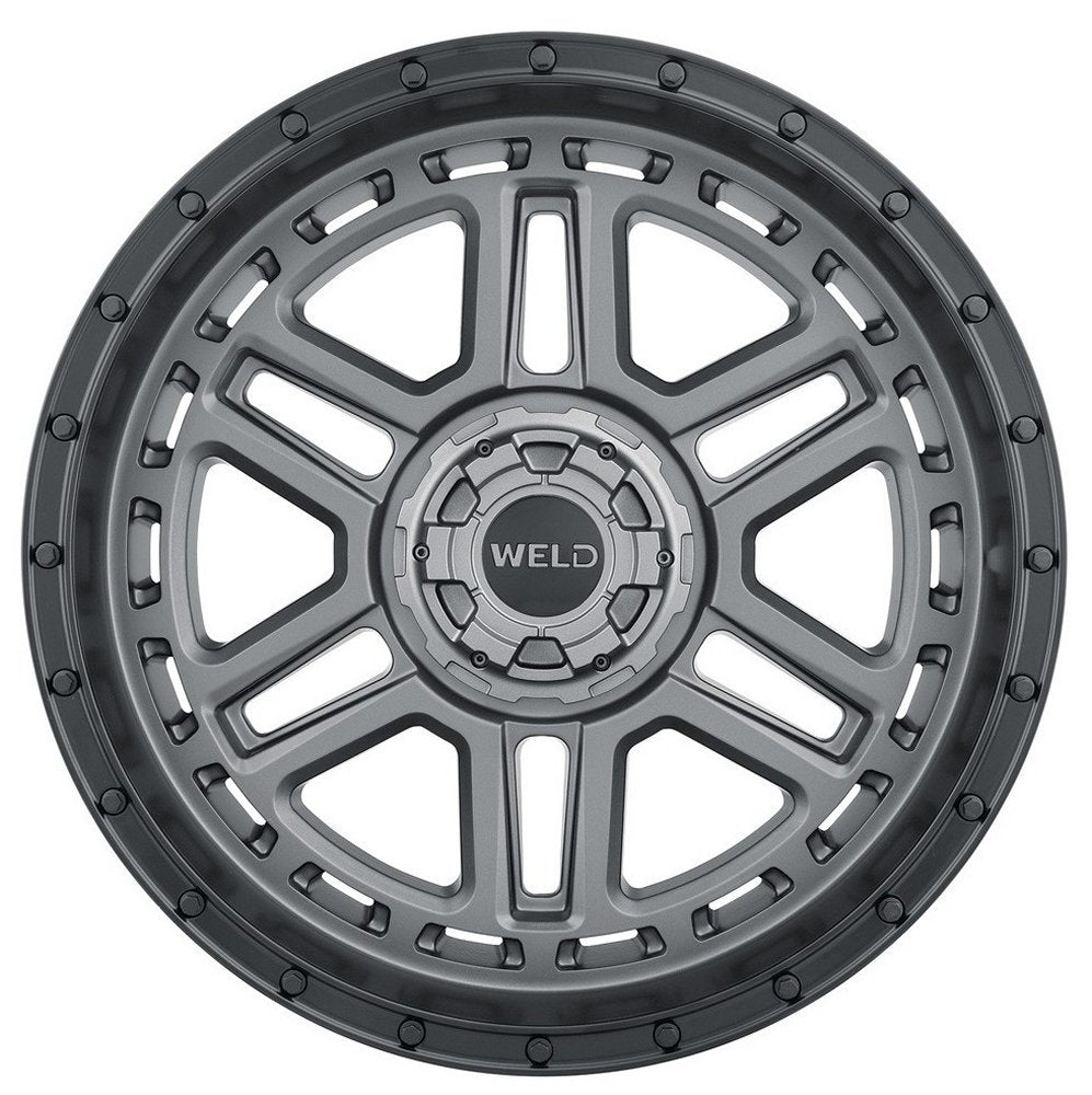 20x9 Weld Off-Road Crux W221 Satin Gunmetal w/ Satin Black Lip (Rotary Forged) 6x135 6x5.5/139.7 0mm - Flex Offroad