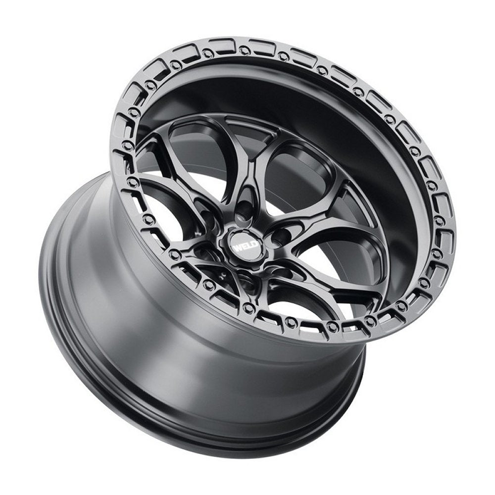 20x12 Weld Off-Road Ledge W108 Satin Black (Rotary Forged) (* May Require Trimming) 6x5.5/139.7 -44mm - Flex Offroad