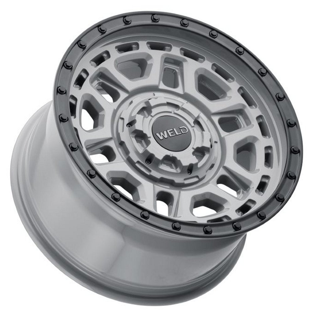 17x9 Weld Off-Road Crux W169 Gloss Armor Gray w/ Satin Black Lip (Rotary Forged) 5x4.5/114.3 5x5/127 0mm - Flex Offroad