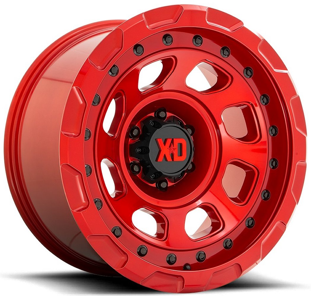 (Clearance - No Returns) 20x10 XD Series XD861 Storm Candy Red 6x5.5/139.7 -18mm - Flex Offroad