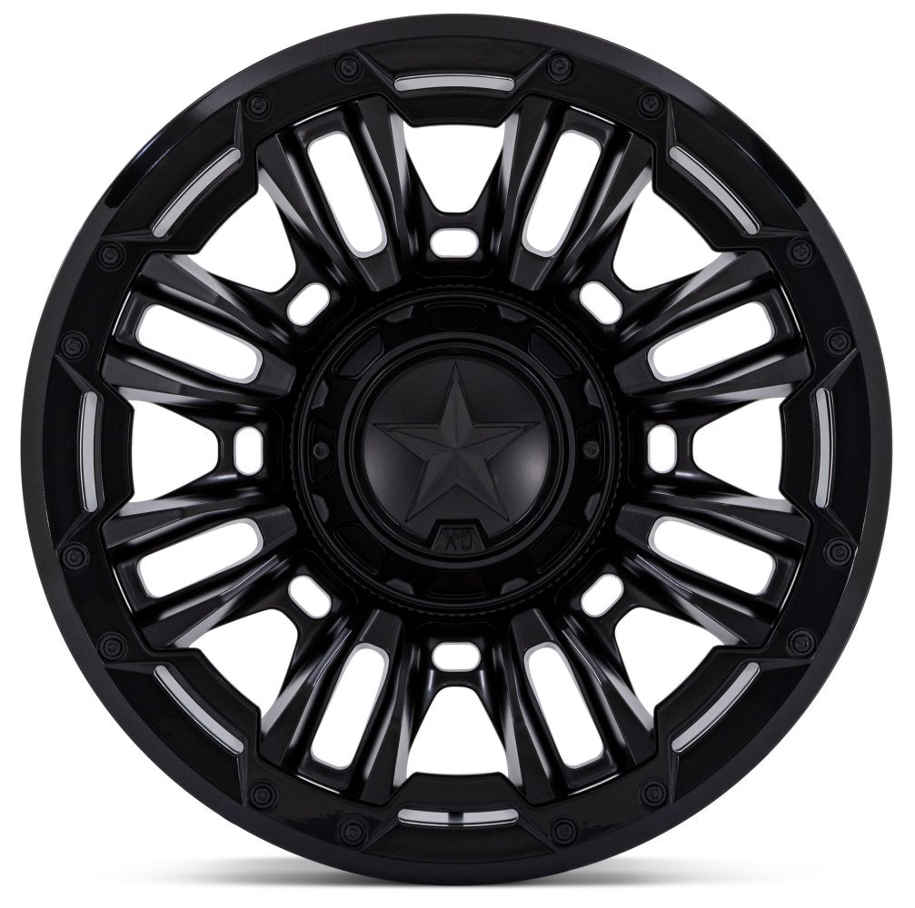 20X9 XD Series XD870 Bomber Matte Black 8x6.5/165 1mm - Flex Offroad