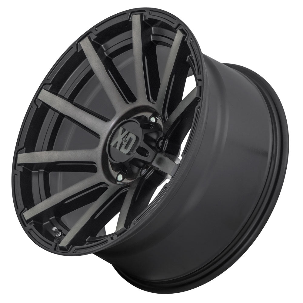 (Clearance - No Returns) 20x10 XD Series XD847 Outbreak Satin Black w/ Gray Tint 5x5/127 12mm - Flex Offroad