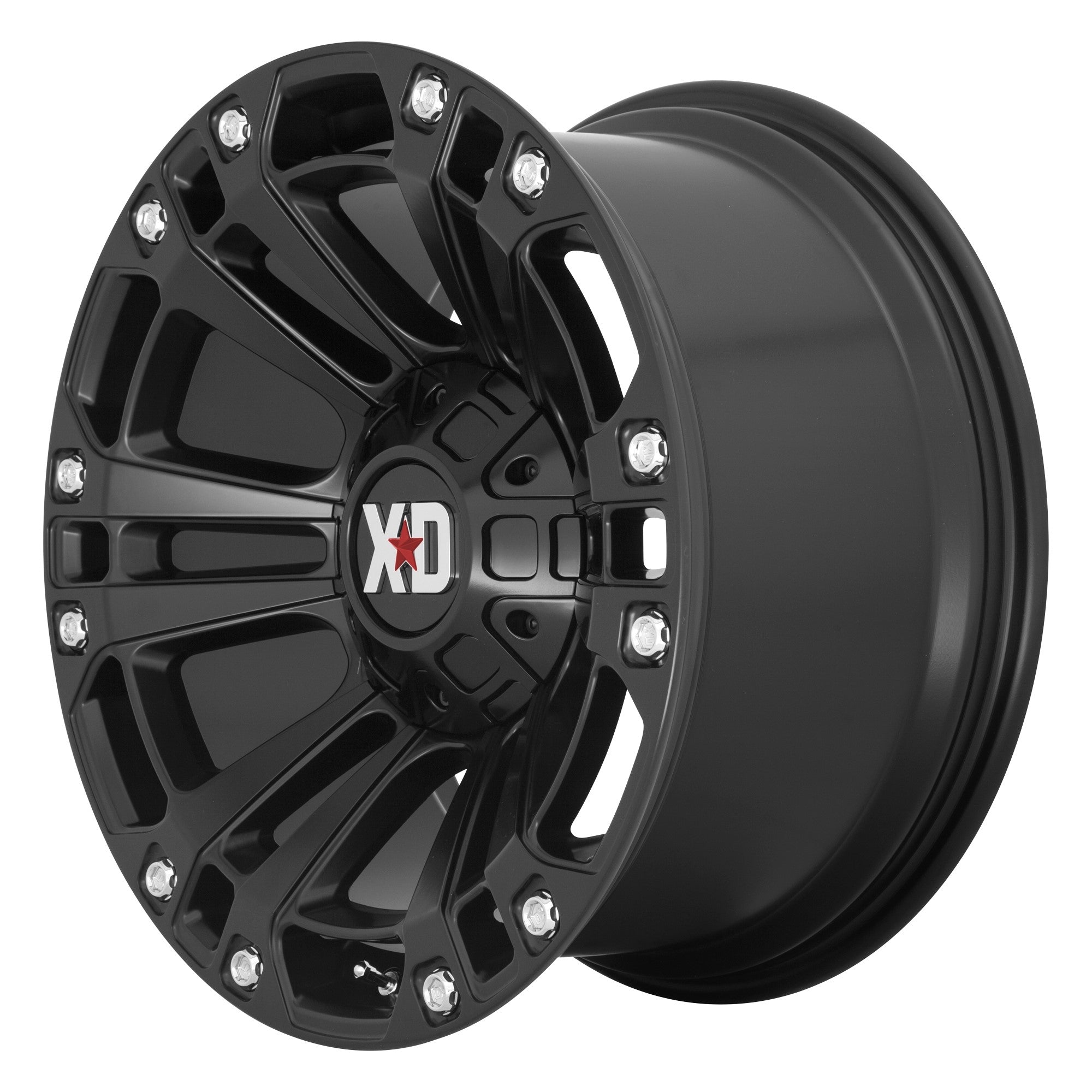 (Clearance - No Returns) 20x10 XD Series XD851 Monster 3 Satin Black 6x135 6x5.5/139.7 -18mm - Flex Offroad