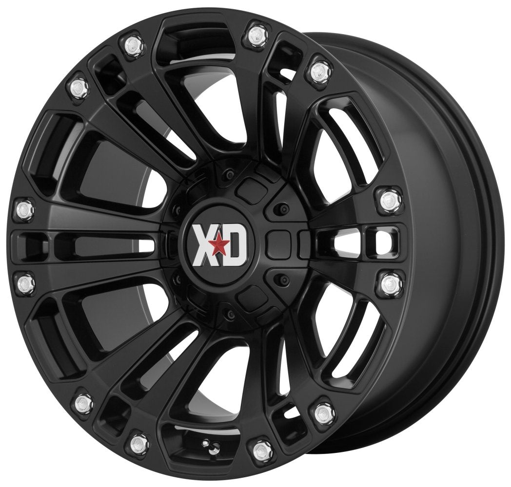 (Clearance - No Returns) 20x10 XD Series XD851 Monster 3 Satin Black 6x135 6x5.5/139.7 -18mm - Flex Offroad