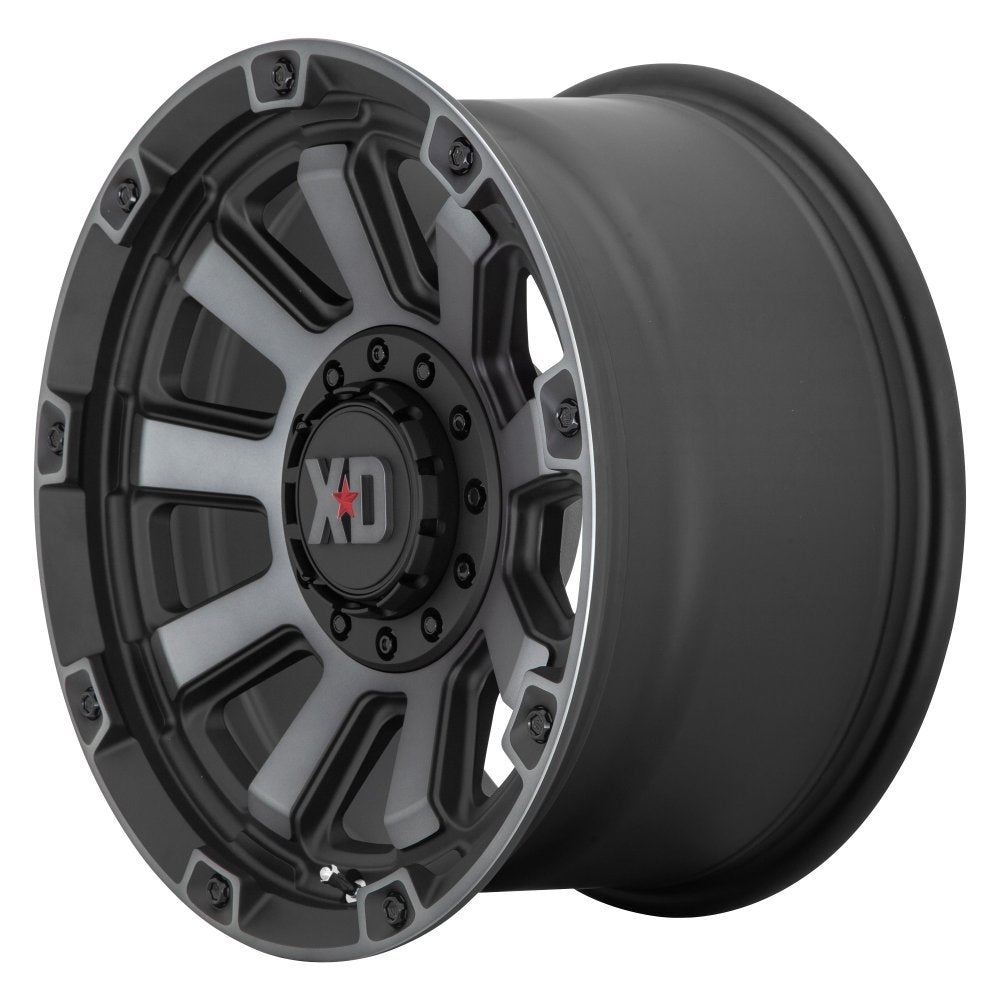 17x9 XD Series XD852 Gauntlet Satin Black w/ Gray Tint 6x135 6x5.5/139.7 0mm - Flex Offroad
