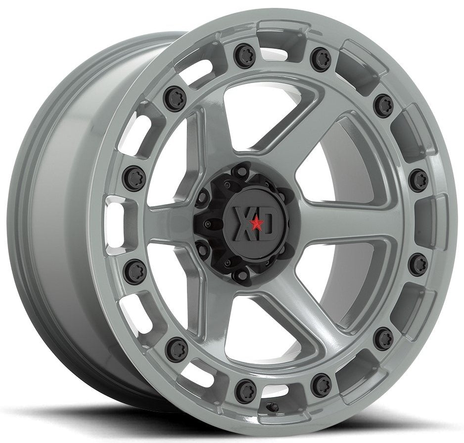 (Clearance - No Returns) 20x10 XD Series XD862 Raid Cement 5x5/127 -18mm - Flex Offroad