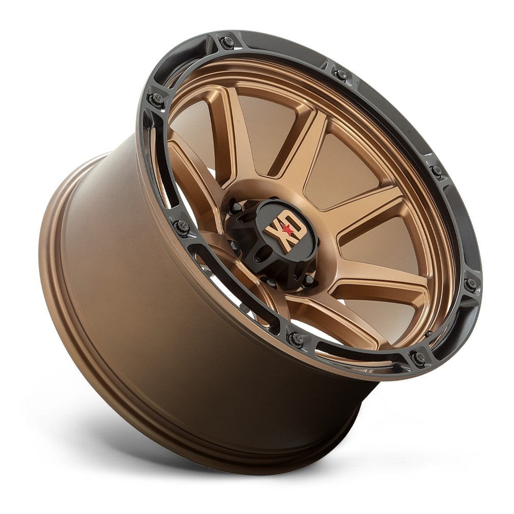 (Clearance - No Returns) 20x10 XD Series XD863 Titan Matte Bronze w/ Black Lip 5x5/127 -18mm