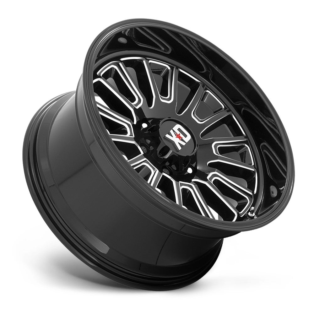 (Clearance - No Returns) 22x10 XD Series XD864 Gloss Black Milled 6x135 -18mm - Flex Offroad